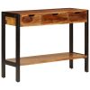 Sideboard with 3 Drawers 43.3"x13.8"x29.5" Solid Sheesham Wood - Brown