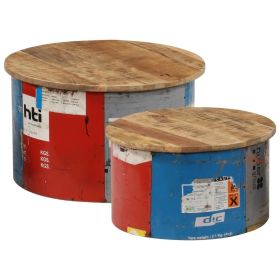 LUXURY 2-PC SOLID MANGO WOOD COFFEE TABLE SET | STYLISH & DURABLE!