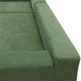 VIBRANT 109" MODULAR SECTIONAL SOFA SET | STYLISH MINIMALIST LIVING ROOM COUCH | LUXURIOUS UPHOLSTERED SLEEPER