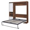 CAPTIVATING WHITE MURPHY BED | SPACE-SAVING WALL BED WITH CABINET