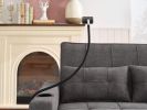 3-in-1 Futon Chair Bed with USB Ports | Convertible Armchair Sleeper | Wear-Resistant, Anti-Scratch Pull-Out Bed for Living Rooms