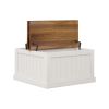COZY RUSTIC FARMHOUSE COFFEE TABLE | 31.5" SQUARE WOOD CENTERPIECE WITH LIFT TOP