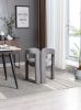 Contemporary Designed Fabric Upholstered Accent Dining Chair - Barrel Side Chairs Kitchen Armchair for Living Room set of 2