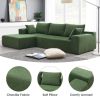 VIBRANT 109" MODULAR SECTIONAL SOFA SET | STYLISH MINIMALIST LIVING ROOM COUCH | LUXURIOUS UPHOLSTERED SLEEPER