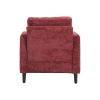 COOLMORE TUFTED MID-CENTURY WOOD FRAME ACCENT CHAIR | MODERN LOUNGE CHAIR FOR LIVING ROOM, BEDROOM, OFFICE | STUDDED CLUB CHAIR