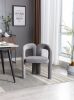Contemporary Designed Fabric Upholstered Accent Dining Chair - Barrel Side Chairs Kitchen Armchair for Living Room set of 2