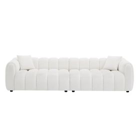 CHIC MODERN TEDDY SOFA - ULTRA COMFY WIDE SEAT COUCH FOR LIVING ROOM