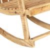 Garden Rocking Chair Solid Mango Wood - Brown