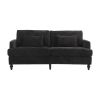 COOLMORE Mid Century Modern chenille Fabric Loveseat sofa, 2-Seat Upholstered Loveseat Sofa Modern Couch for Living Room