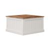 COZY RUSTIC FARMHOUSE COFFEE TABLE | 31.5" SQUARE WOOD CENTERPIECE WITH LIFT TOP