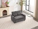 3-in-1 Futon Chair Bed with USB Ports | Convertible Armchair Sleeper | Wear-Resistant, Anti-Scratch Pull-Out Bed for Living Rooms