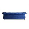 OPULENT 3-SEATER VELVET SOFA - NAVY BLUE  | LUXURIOUS COMFORT & TIMELESS ELEGANCE