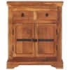 Sideboard 24.8"x11.8"x29.5" Solid Acacia Wood - Brown