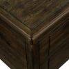 Solid Wood Rectangle Coffee Table for Living Room, 40-Inch Antique Coffee Table with 4 Drawers
