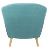 Rockwell Mid Century Modern Accent Chair in Teal by LumiSource