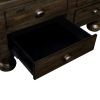 Solid Wood Rectangle Coffee Table for Living Room, 40-Inch Antique Coffee Table with 4 Drawers