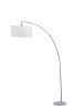 78" SILVER ARCH FLOOR LAMP WITH KD SHADE W/ DOUBLE BOX 1PC/