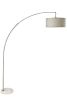 78" SILVER ARCH FLOOR LAMP WITH KD SHADE W/ DOUBLE BOX 1PC/