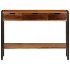 Sideboard with 3 Drawers 43.3"x13.8"x29.5" Solid Sheesham Wood - Brown