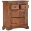 Sideboard 24.8"x11.8"x29.5" Solid Acacia Wood - Brown