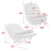 PINK 360° SWIVEL RECLINER | CHENILLE GLIDER CHAIR W/ BLACK METAL BASE