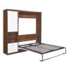CAPTIVATING WHITE MURPHY BED | SPACE-SAVING WALL BED WITH CABINET