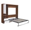 CAPTIVATING WHITE MURPHY BED | SPACE-SAVING WALL BED WITH CABINET