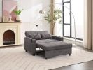 3-in-1 Futon Chair Bed with USB Ports | Convertible Armchair Sleeper | Wear-Resistant, Anti-Scratch Pull-Out Bed for Living Rooms