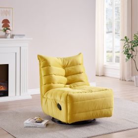 Lazy Chair , Rotatable Modern Lounge with a Side Pocket, Leisure Upholstered Sofa Chair , Reading Chair for Small Space (Color: as Pic)
