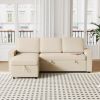 Ultimate 85.8" L-Shaped Pull Out Sleeper Sofa Bed | Convertible Couch with Storage Chaise, USB & T-Pyce Ports, Dual Storage Racks