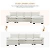 COZY LUXURY 5-SEAT L-SHAPED CLOUD SOFA | 118x55" MODERN CHENILLE UPHOLSTERED FURNITURE