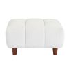 Luxurious Cream Convertible Sectional Sofa | Modern L-Shaped Fabric Couch for Living Room & Office | Stylish White Marshmallow Design