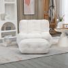 Ultra-Plush Memory Foam Bean Bag Chair with Ottoman | Cozy Modern Sofa for Adults & Kids