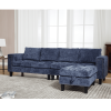 Ultimate 5-Seat Modular Sofa with Storage Ottoman | Convertible L-Shaped Sectional Couch | Reversible Chaise & Riveted Design