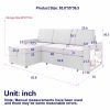 Ultimate 85.8" L-Shaped Pull Out Sleeper Sofa Bed | Convertible Couch with Storage Chaise, USB & T-Pyce Ports, Dual Storage Racks