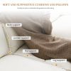 COZY LUXURY 5-SEAT L-SHAPED CLOUD SOFA | 118x55" MODERN CHENILLE UPHOLSTERED FURNITURE