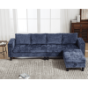 Ultimate 5-Seat Modular Sofa with Storage Ottoman | Convertible L-Shaped Sectional Couch | Reversible Chaise & Riveted Design