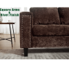 Ultimate 5-Seat Modular Sofa with Storage Ottoman | Convertible L-Shaped Sectional Couch | Reversible Chaise & Riveted Design
